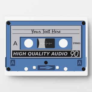 Plaque personnalisée sur bande de cassettes