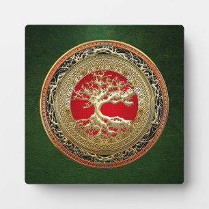 Plaque Photo [100] Treasure Trove : Celtic Tree of Life [Or]