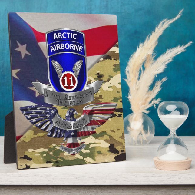 Plaque Photo 11e division aéroportée (Côté)