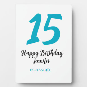 Plaque Photo 15e anniversaire quiencenera ajouter date année te