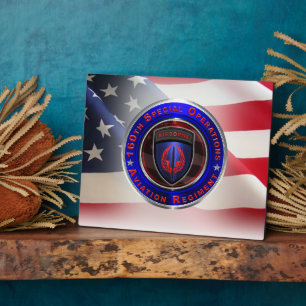 Plaque Photo 160e aviation d'opérations spéciales "NIGHTSTALKER