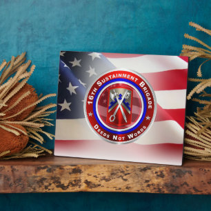 Plaque Photo 16e brigade de soutien