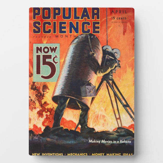 PLAQUE PHOTO 1933! ART DE LA COUVERTURE DE MAGAZINE (Devant)