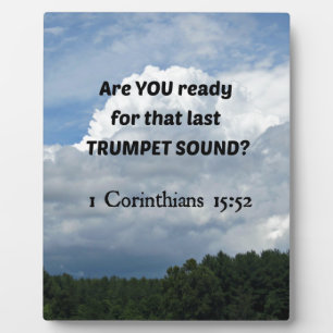 Plaque Photo 1 cor 15:52 - The Rapture !