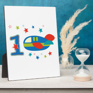 Plaque Photo 1er avion d'anniversaire