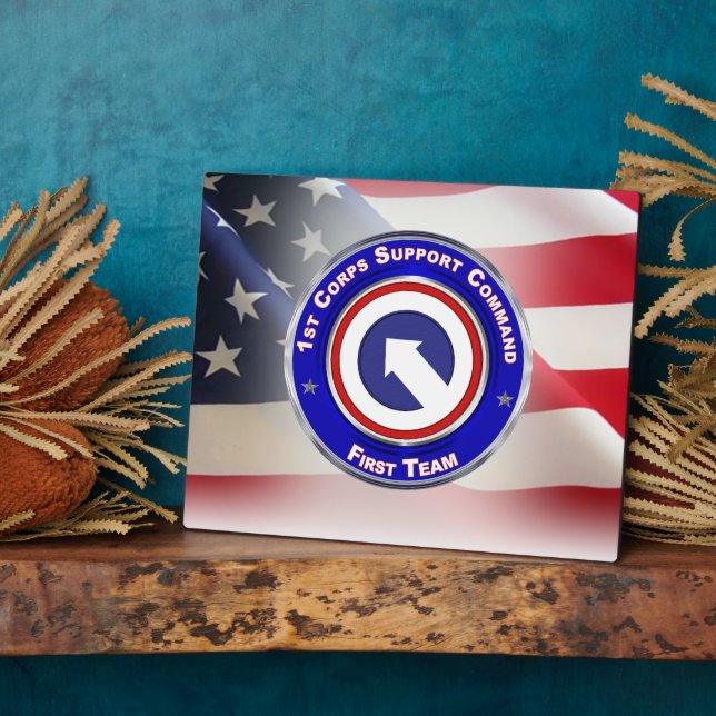 Plaque Photo 1er Commandement du soutien du Corps (Côté)