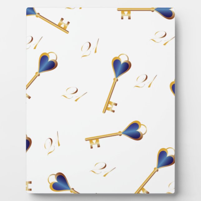 Plaque Photo 21e anniversaire clés (Devant)