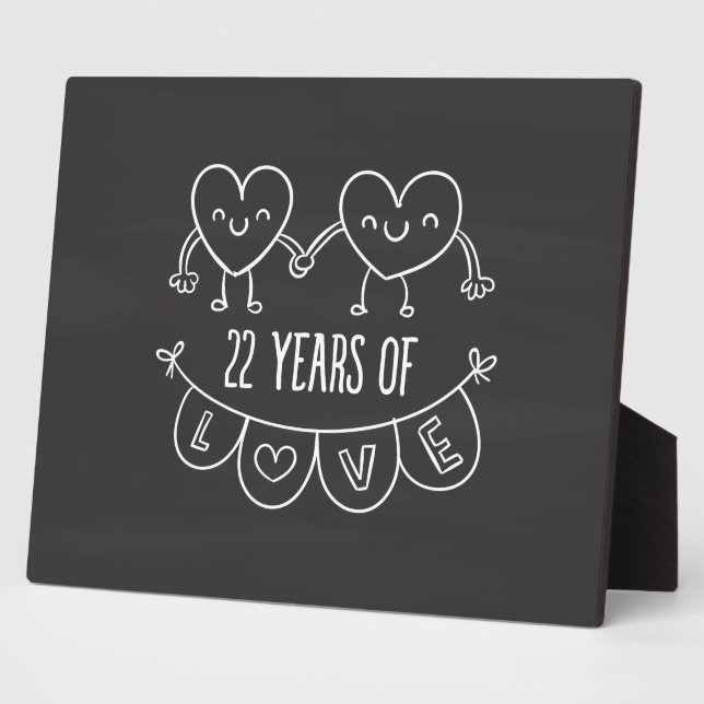 Plaque Photo 22e Anniversary Poison de Chalk Hearts (Côté)