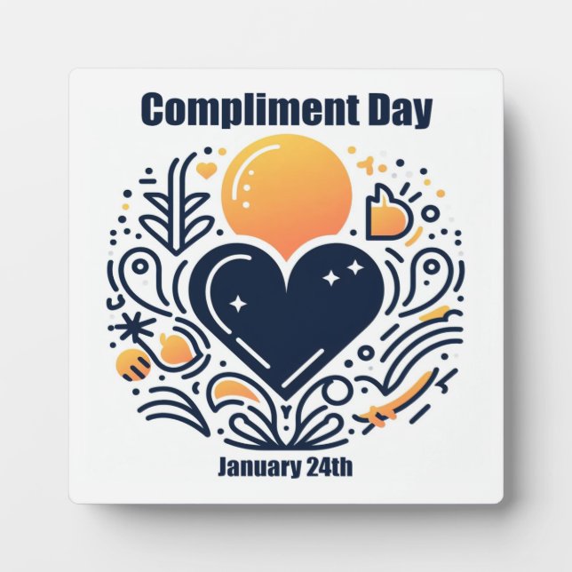 Plaque Photo 24 janvier - Jour du compliment (Devant)