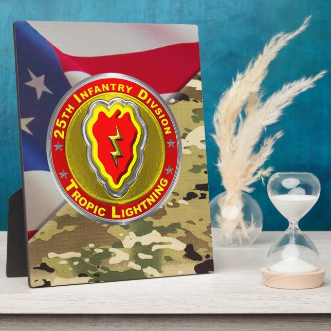 Plaque Photo 25e division d'infanterie (Côté)