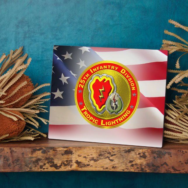 Plaque Photo 25e division d'infanterie (Côté)