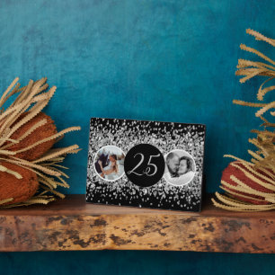 Plaque Photo 2 Photo Alors et Maintenant Noces d'Argent