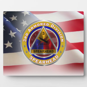 Plaque Photo 3e division blindée "Spearhead"