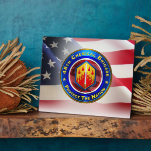 Plaque Photo 48e brigade chimique