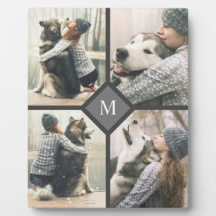 Plaque Photo 4 Modèles photo personnalisés avec Monogramme