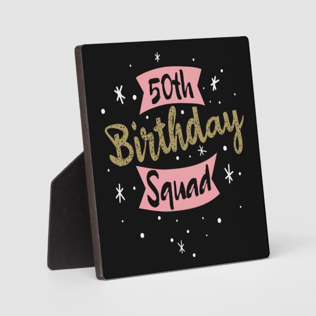 Plaque Photo 50e Escouade d'anniversaire (Recto)