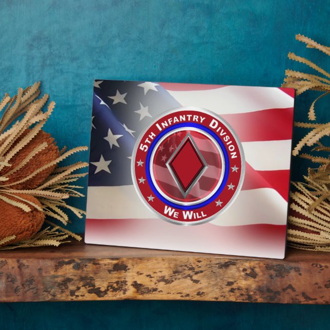 Plaque Photo 5e division d'infanterie (Côté)