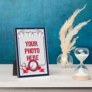 Plaque Photo 5x7 Cadre de la carte de base-ball 1-Rouge-Blanc e