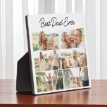 Plaque Photo 6 Photo Collage Best Dad Ever Father's Day<br><div class="desc">Celebrate Dad with a heartfelt gift that highlights your favorite memories together. This Best Dad Ever plaque features space for six custom photos, making it a one-of-a-kind keepsake he will be proud to display. Perfect for a desk, shelf, or bedside table, the clean layout and personalized design make it a...</div>