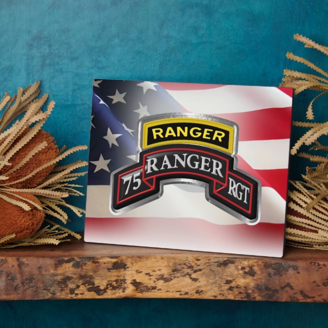 Plaque Photo 75e régiment de Rangers (Côté)