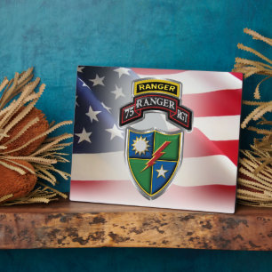 Plaque Photo 75e régiment de Rangers