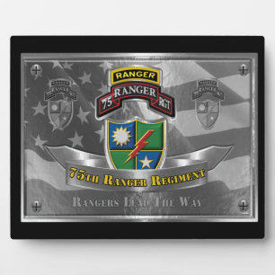 Plaque Photo 75e régiment de Rangers
