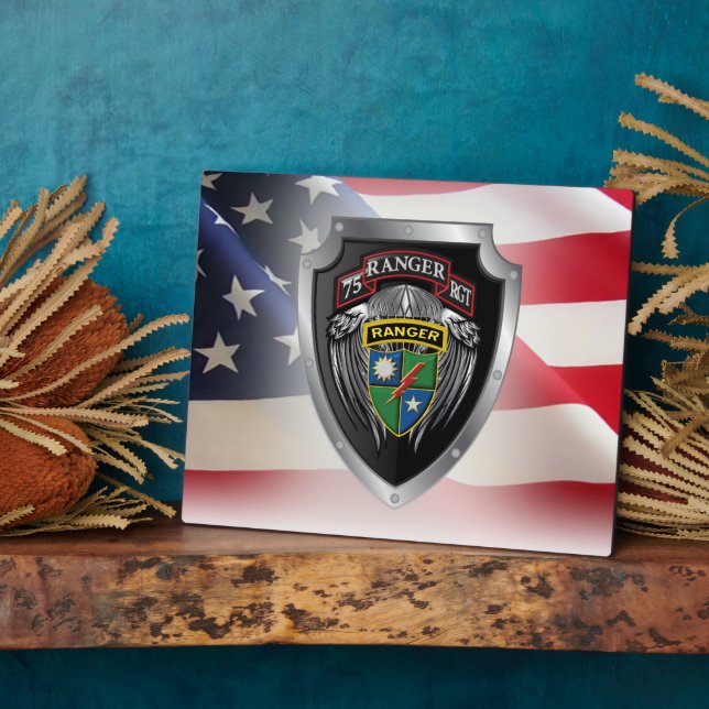 Plaque Photo 75e régiment de Rangers (Côté)