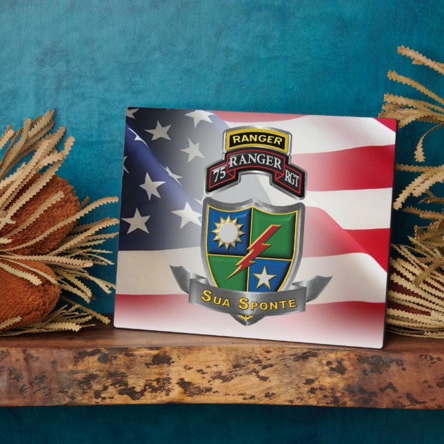 Plaque Photo 75th Ranger Regiment   (Côté)