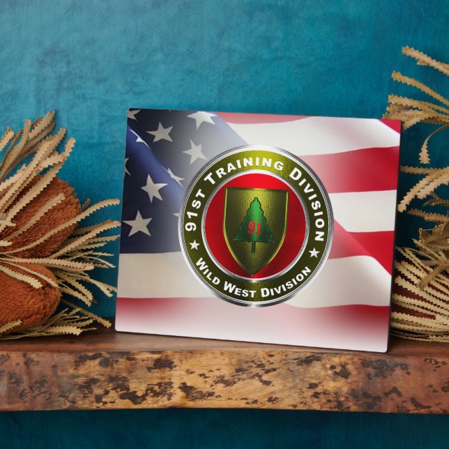 Plaque Photo 91e Division de la formation (Côté)