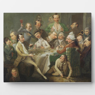 Plaque Photo A Caricature Group, c.1776 (huile sur toile)