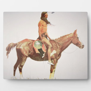Plaque Photo A Cheyenne Brave, 1901