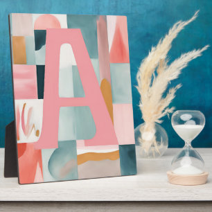 Plaque Photo A in Pink AI art