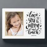 Plaque Photo À La Lune Et À L'Arrière Cadre photo COULEUR ÉDITA<br><div class="desc">Personnalisez simplement votre texte et vos photos et créez un cadeau unique pour vous-même ou pour quelqu'un que vous aimez ! Arrière - plan,  texte et illustration peuvent être changés en n'importe quelle couleur de votre choix !</div>