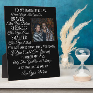 Plaque Photo À Ma Fille, Fils, Soeur, Frère, Etc