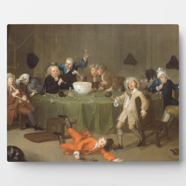 Plaque Photo A Midnight Modern Conversation, c.1732 (huile sur  (Devant)