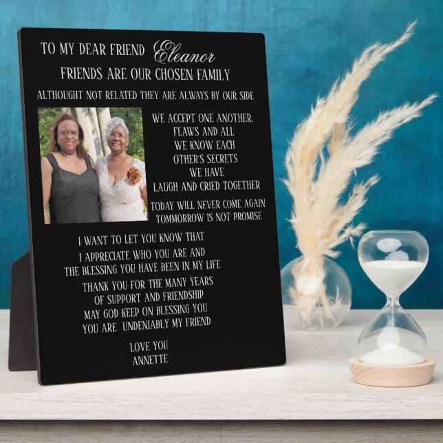 Plaque Photo À mon ami (Côté)