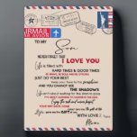 Plaque Photo À Mon Fils Cadeau, Maman Et Fils, Lettre D'Amour À<br><div class="desc">À Mon Fils Cadeau,  Maman Et Fils,  Lettre d'Amour Au Fils- C'est un cadeau merveilleux pour votre famille,  votre ami en toutes occasions comme le chauffage au foyer,  l'anniversaire,  une nouvelle maison- Il peut être utilisé pour la décoration de maison,  rendre votre maison plus magnifique!</div>