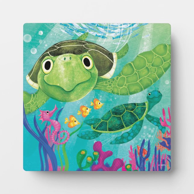 Plaque Photo A Sea Turtle Rescue (Devant)