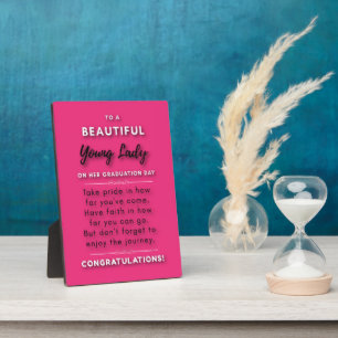 Plaque Photo À Une Belle Jeune Dame Le Jour De Son Diplôme 2