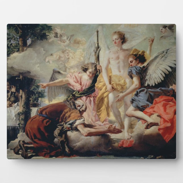 Plaque Photo Abraham et les Trois Anges (Devant)