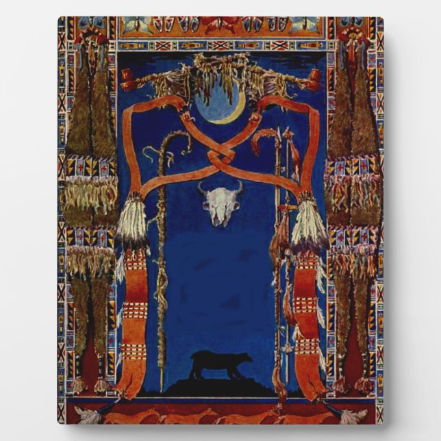 Plaque Photo Absaroka ou Apsarokee (Devant)