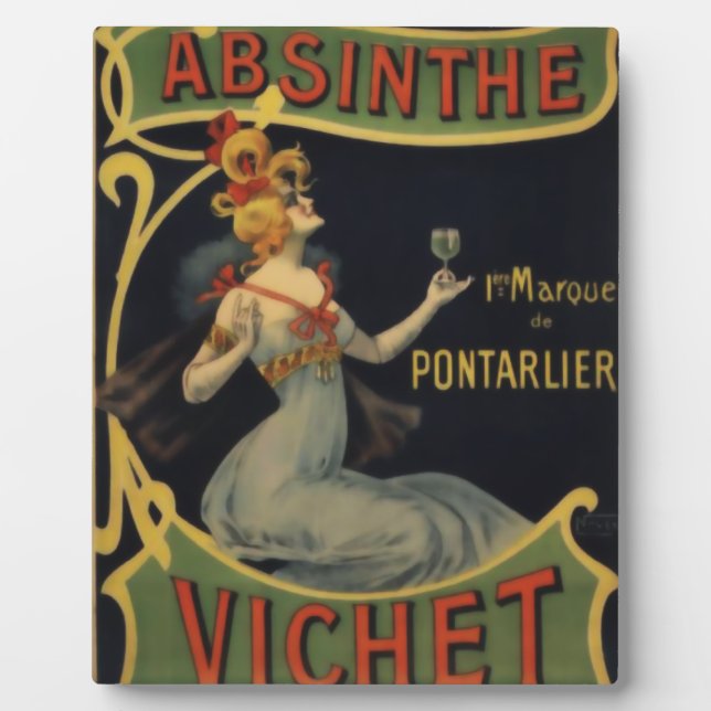 Plaque Photo Absinthe Vichet (Devant)