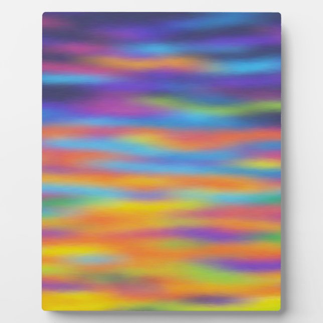 Plaque Photo Abstrait Desert Sunset Sky Artwork (Devant)