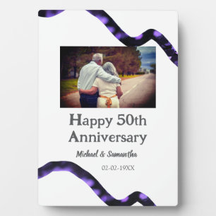 Plaque Photo acclamations pour les 50 ans d'anniversaire ajoute