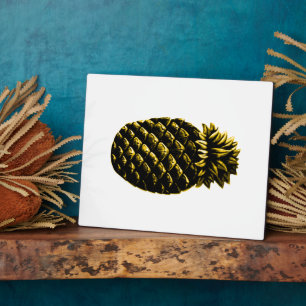 Plaque Photo Accueil Ananas 4 jaune Le MUSÉE Zazzle G