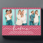 Plaque Photo Accueil Famille Chants Typographie moderne Trois p<br><div class="desc">Ce design moderne présente trois de vos photos préférées avec le texte "maison - l'histoire de qui nous sommes et une collection de toutes les choses que nous aimons" dans la typographie moderne #photo #cadeaux #cadeaux #cadeaux #cadeaux #cadeaux #giftsforher #girly #famille #maison #cadeaux #anniversaire #cadeaux #cadeaux #cadeaux #Noël #cadeaux personnalisés...</div>
