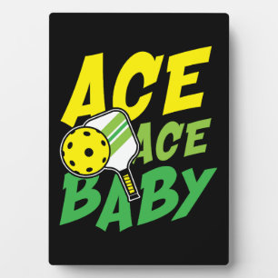 Plaque Photo Ace as bébé pour un joueur de Pickleball