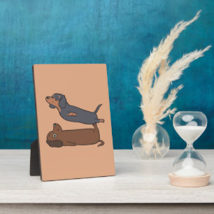 Plaque Photo Acroyoga Dachshund Dachshund Lover Cadeau
