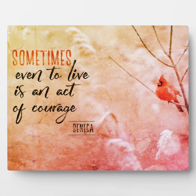 Plaque Photo Acte de courage (Devant)