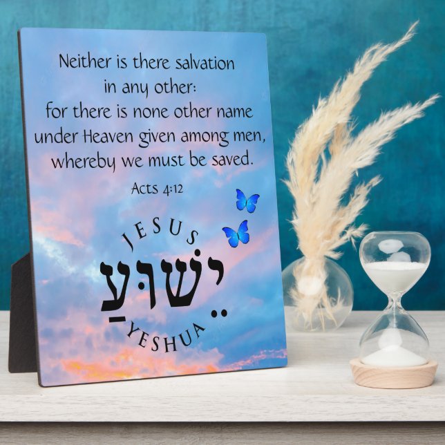 Plaque Photo Actes 4:12 (Côté)